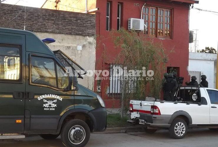 Uno de los lugares. Los uniformados en San Nicolás al 700.