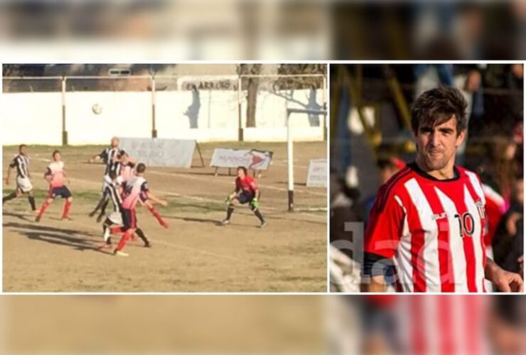 Foto 1: Unión superó a Talleres en la Etapa 2. Foto 2: Francisco "el monito" Cruz, gol y figura de Riberas.