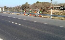 Imagen de Autopista: colocan cercos perimetrales para reforzar la seguridad vial