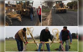 Imagen de Escoriado calle Coronel Arnold y colocaci&oacute;n de juegos en plaza Playa Hermosa
