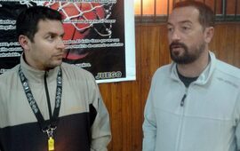 Profesores Luciano Martín y Facundo Sibuloski, entrenadores de Unión Arroyo Seco.