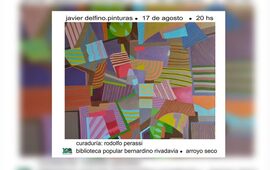 Imagen de "Pinturas" del artista Javier Delfino se presenta en la Biblio