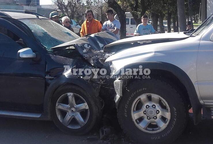 Imagen de Impactante choque en Intendente Costantini y Gaboto