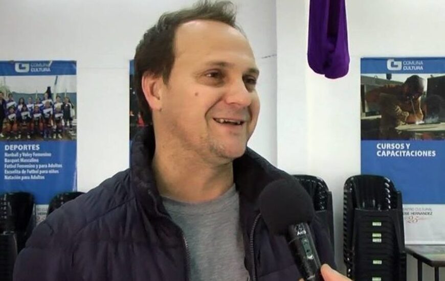 C&eacute;sar Gigli, vicepresidente comunal de General Lagos. Foto: Canal 2