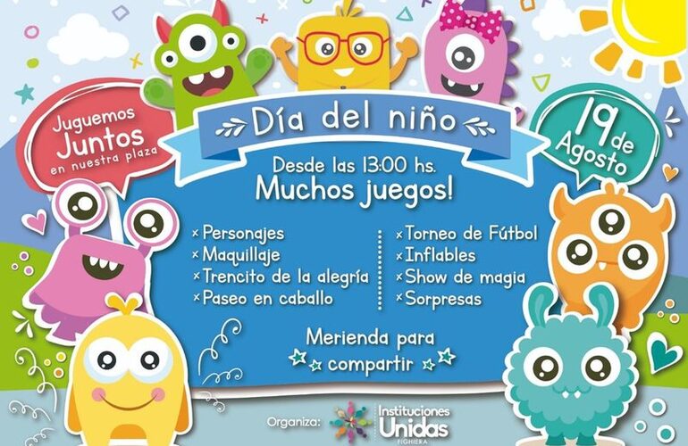 Imagen de Fighiera se prepara para su Fiesta del Día del Niño