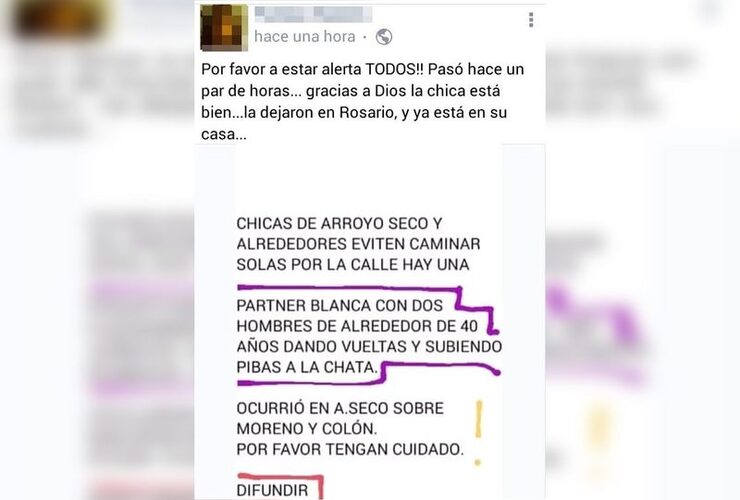 Foto: captura de pantalla que circuló por las redes sociales.