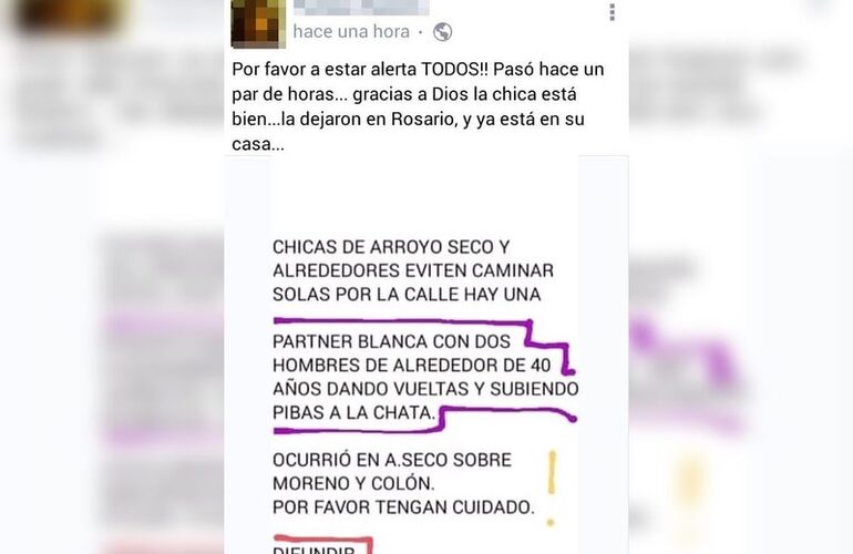 Foto: captura de pantalla que circuló por las redes sociales.