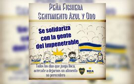 Imagen de Peña de Boca solidaria