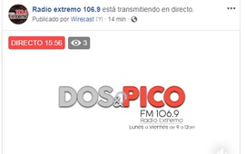 Imagen de Emisión EN VIVO, Dos & Pico Radio Extremo 106.9