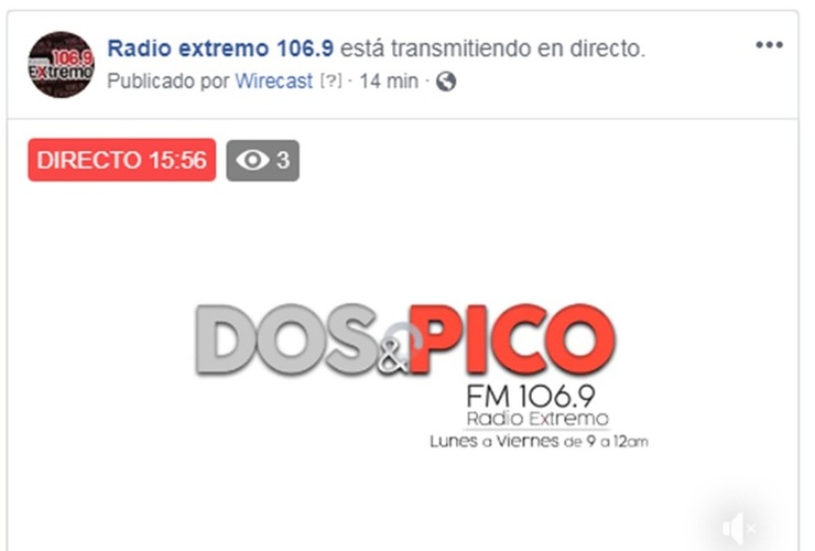 Imagen de Emisión EN VIVO, Dos & Pico Radio Extremo 106.9