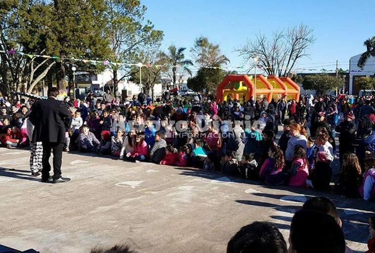 Gran convocatoria. El festejo del Día del Niño es uno de los eventos más esperados año tras año en Fighiera.