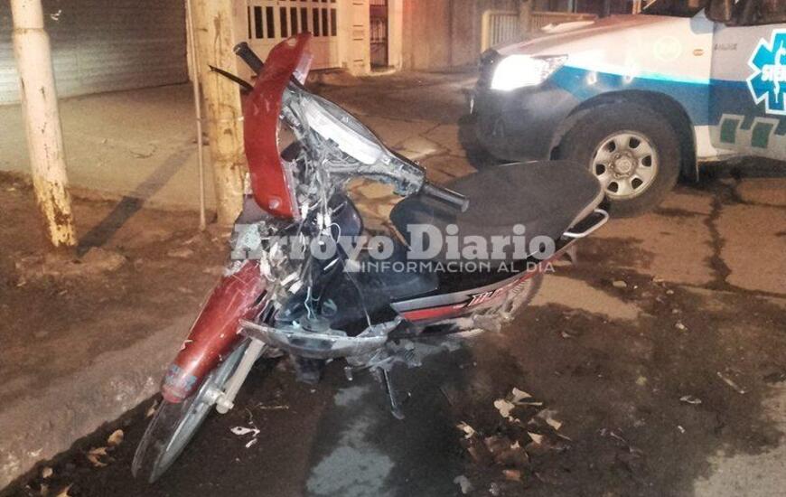 A la comisar&iacute;a. La motocicleta fue trasladada a sede policial.