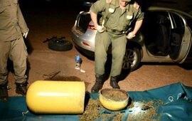 Imagen de Detienen a una pareja con 29 kilos de marihuana ocultos dentro del tubo de GNC