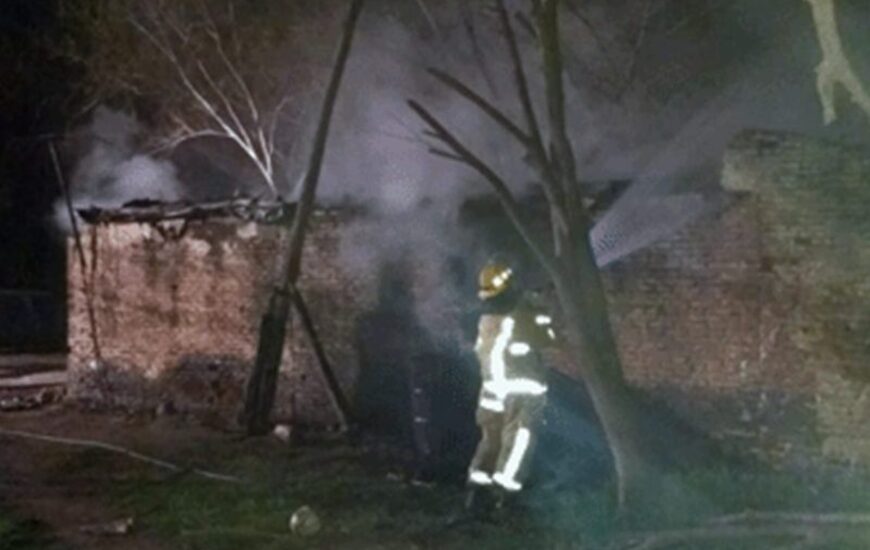Imagen de Incendio en una vivienda en Alvear