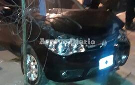 Iba solo. A pesar de la magnitud del choque, nadie resultó herido.