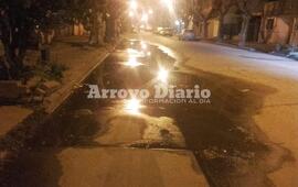 El lugar. Calle San Martín casi intersección con San Nicolás.