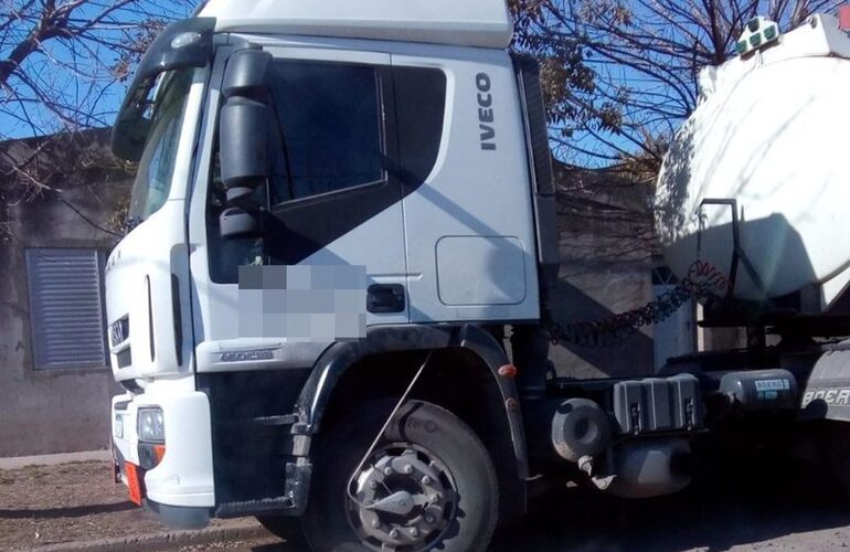 Cisterna. La fotografía que tomó el vecino y envió a los medios esta mañana.