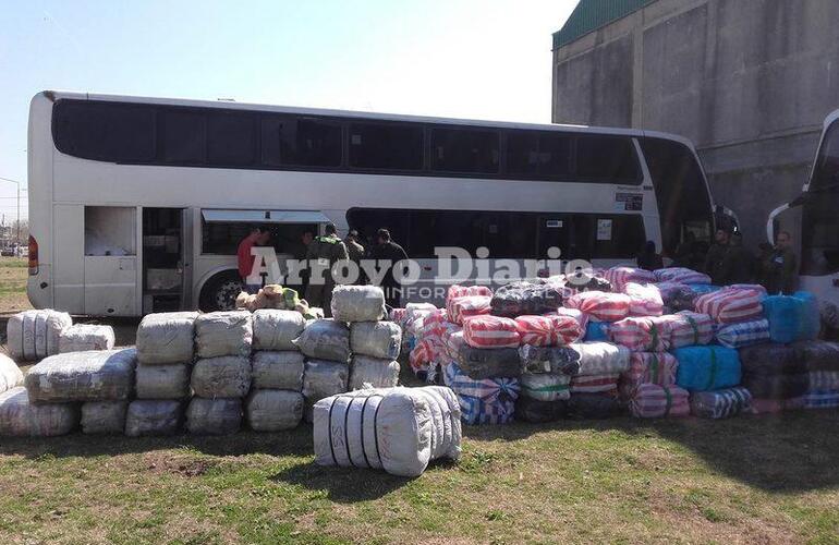 Procedimiento. La mercadería se descargó en el destacamento que está en Arroyo Seco.