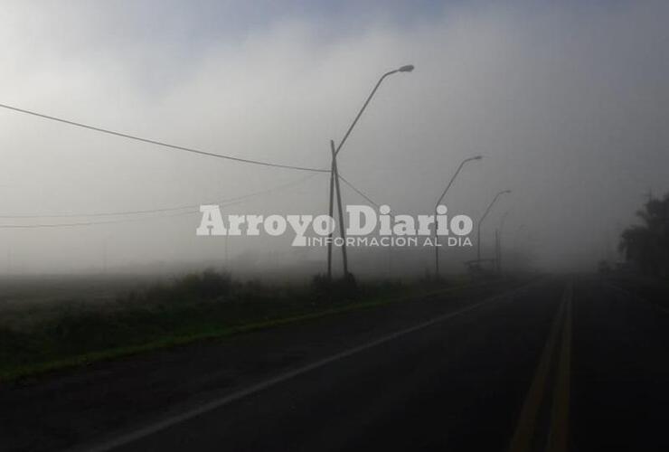 Ruta 21 esta mañana en jurisdicción de Arroyo Seco.