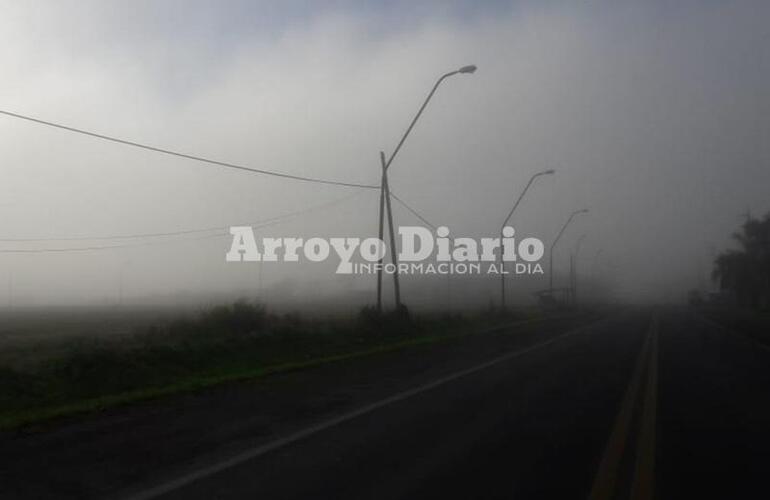 Ruta 21 esta mañana en jurisdicción de Arroyo Seco.