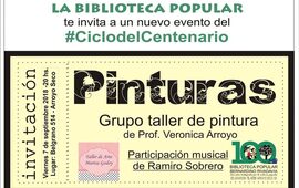 Imagen de Muestra de arte en la Biblioteca Popular