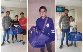Orellana Abiga&iacute;l, Ferreyra Mat&iacute;as y Coronel Daniel; fueron los ganadores del viaje a trav&eacute;s de la delegaci&oacute;n Arroyo Seco.