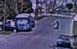 El vehiculo que registraron las c&aacute;maras de General Lagos. Foto: Notilagos