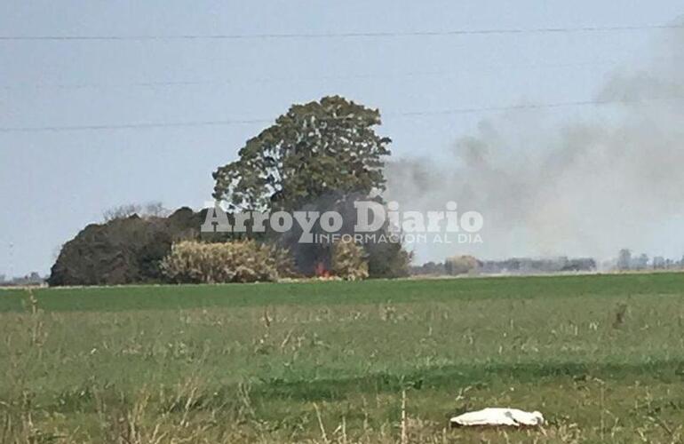 Imagen de Bomberos solicitados desde Fighiera