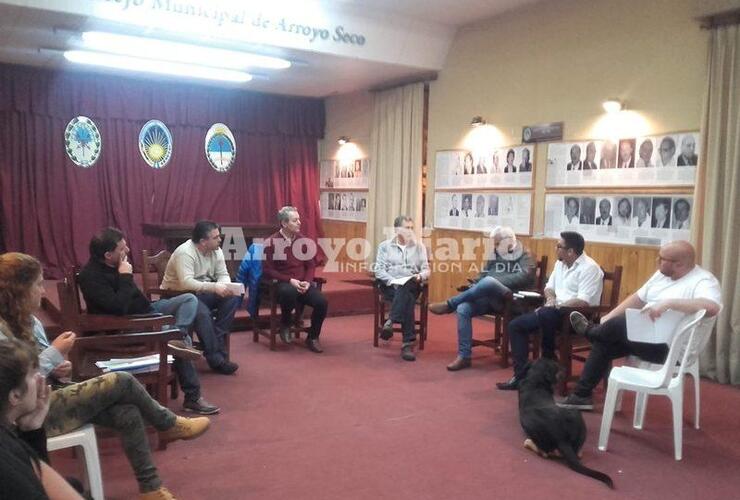 Poca convocatoria. Solo contados comerciantes asistieron este mi&eacute;rcoles a la reuni&oacute;n.