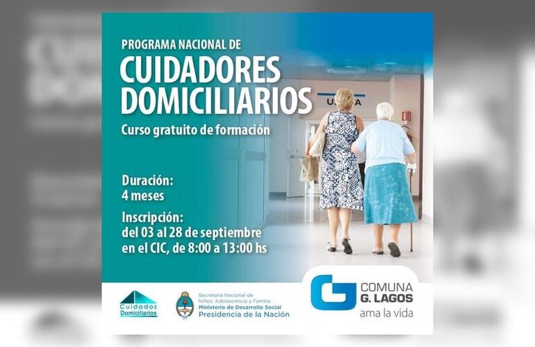 Imagen de Curso Gratuito de Formación de Cuidadores Domiciliarios