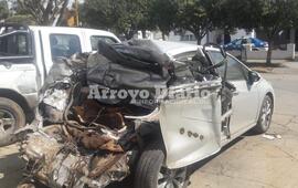 A sede policial. El autom&oacute;vil fue remolcado hasta la sub 11.