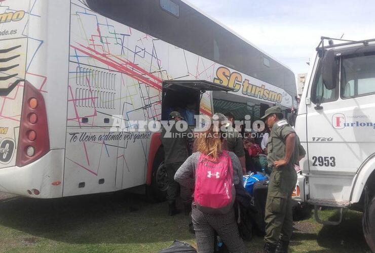 Imagen de Control a colectivo con pasajeros