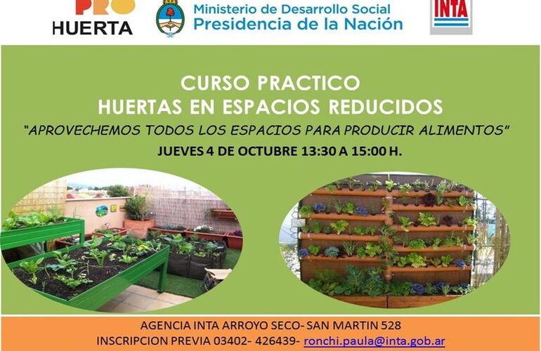 Imagen de Curso Práctico Huertas en Espacios Reducidos