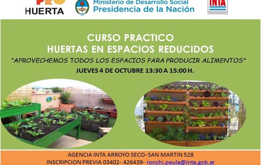 Imagen de Curso Pr&aacute;ctico Huertas en Espacios Reducidos