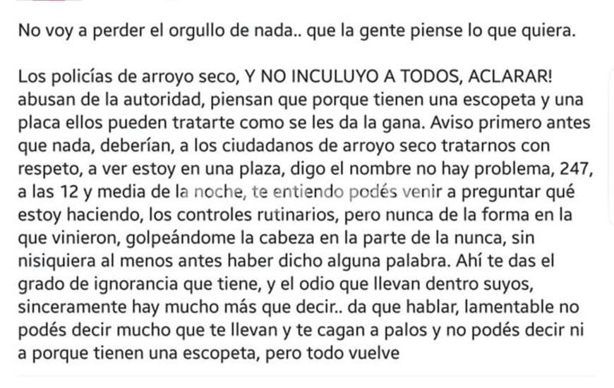 Foto: Captura de pantalla Facebook.