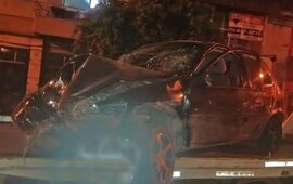 Imagen de Robaron, huyeron, chocaron y los detuvieron