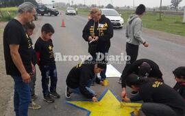 Imagen de Pintaron una estrella amarilla en recordatorio de Sabrina Mendieta