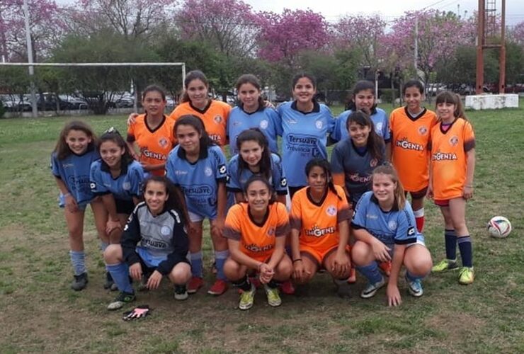 Imagen de Fighiera presente en el Tercer Encuentro de Fútbol Femenino