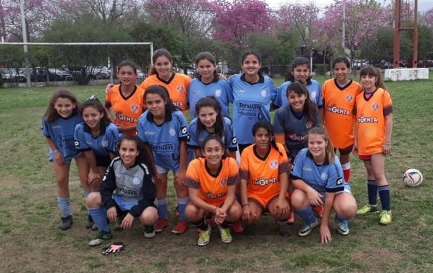Imagen de Fighiera presente en el Tercer Encuentro de F&uacute;tbol Femenino