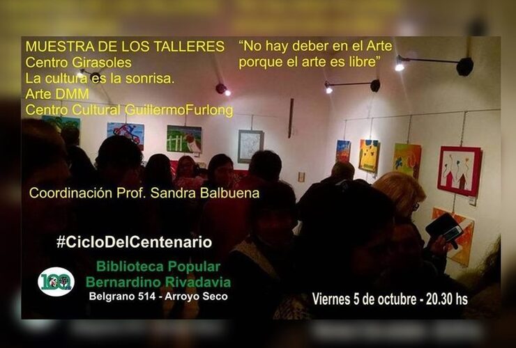 Imagen de Los Talleres de Arte de Sandra Balbuena exponen su brillo en La Biblio