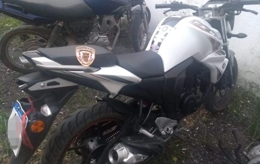 YAMAHA FZ - S F1 color blanca. La moto robada fue trasladada a la comisar&iacute;a y luego entregada a su due&ntilde;a.