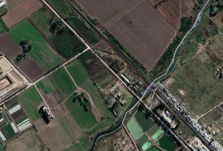 La zona rural siempre golpeada por los hechos de robo. Foto: Google Maps
