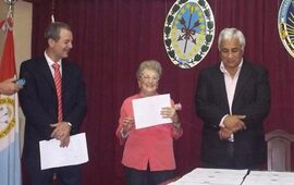 Distinción. En marzo de 2013 y en el marco del Día de la Mujer, el HCM reconoció a las Mujeres de Cáritas por su enorme trabajo solidario. Foto: Archivo AD