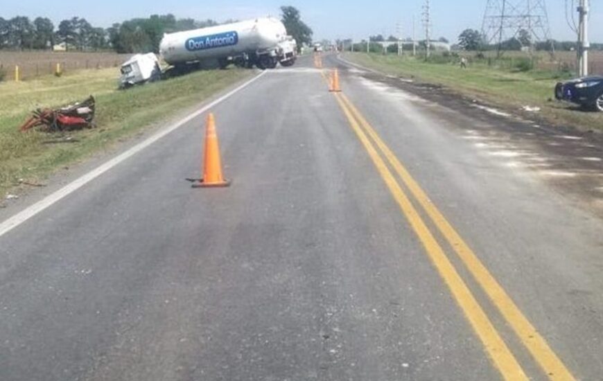 El violento choque en A012.