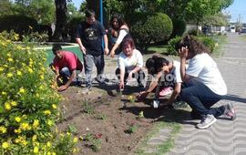 Imagen de En Plaza San Martín: Jornada de embellecimiento de espacios públicos