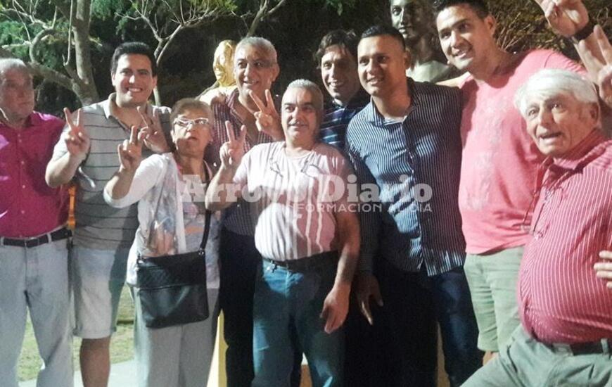 Imagen de La plaza de Fighiera ya cuenta con los bustos de Per&oacute;n y Evita