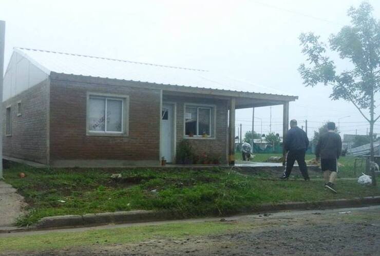 El lugar. La casa invadida por ladrones está en calle Nannini al 300 Bis.