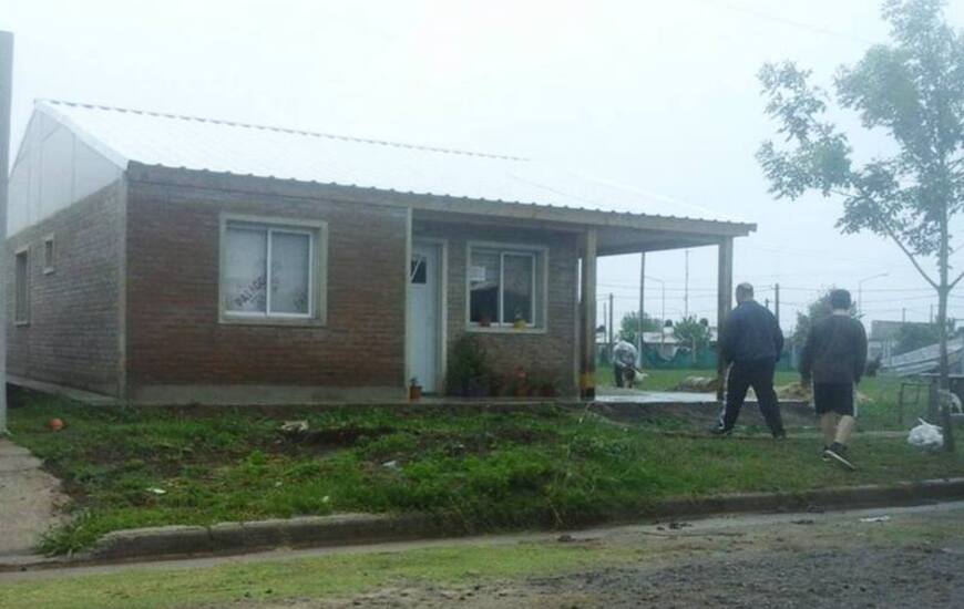 El lugar. La casa invadida por ladrones está en calle Nannini al 300 Bis.