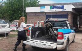 A Tr&aacute;nsito. La moto qued&oacute; en el corral&oacute;n de Tr&aacute;nsito Municipal.