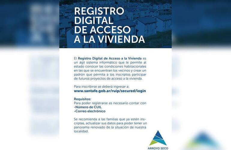 Imagen de Registro digital de acceso a la vivienda